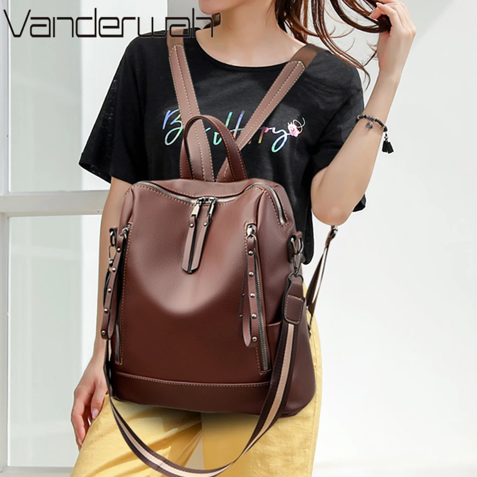 Mochila De cuero suave para es - Luxury Bags Leather reseña y precio