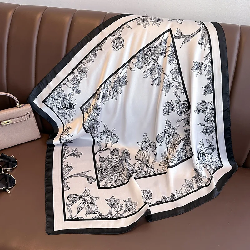 Bufanda cuadrada de seda con e - Luxury Bags China reseña y precio