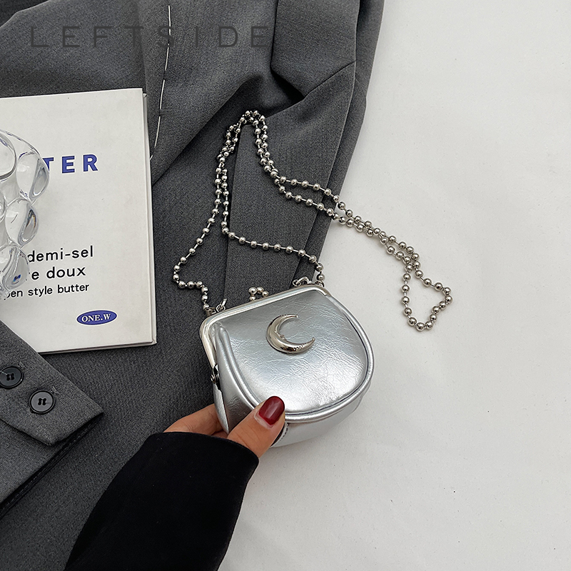 Mini bolsos cruzados plateados - Luxury Bags Cute reseña y precio